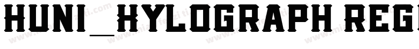 Huni_Xylograph Regul字体转换